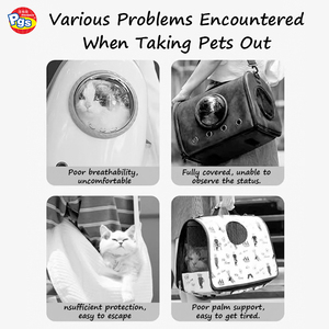 กระเป๋าอุ้มสัตว์เลี้ยง PCB01อัจฉริยะกระเป๋าสะพายไหล่แบบพกพาพับได้และขยายได้กระเป๋าถือสำหรับสุนัขขนาดเล็ก - Product Image 2