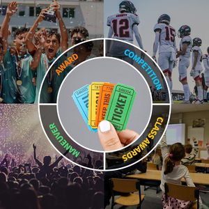 Biglietti della lotteria 2000 doppi biglietti della lotteria di qualità <span class=keywords><strong>Premium</strong></span> 50/50 biglietti colorati per eventi premi porta bevande - Product Image 6