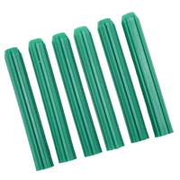 Bouchon mural en plastique vert pour vis de calibre 10-12 vert 7x25mm 7x35mm 7x50mm vert 8mm bouchon mural en plastique