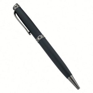 Wholesale 1.0Mm Black Rubber-Coated Ballpoint Twist Customizable Logo Engraving Hotel Advertising Business Gift <b>Pen</b> - Product Image 1