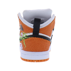 Nike จอร์แดน1กลาง SE ทารก/เด็กวัยหัดเดินรองเท้าผ้าใบสีขาว/ดำ/ปลาดาวไฟโลโก้รองเท้าลำลอง-100% ของแท้ - Product Image 5