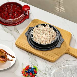 Trituradora de Carne para Cocina, Máquina de Triturar Pechuga de Pollo de Plástico con Cubierta Transparente, Herramienta para Desmenuzar Carne de Pollo - Product Image 4