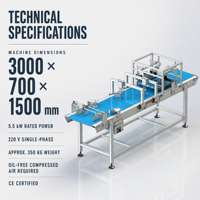 Machine à découper les sandwichs à ultrasons du groupe Wanli, en acier inoxydable, à deux lames, pour boulangerie, pain et sandwichs