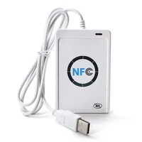 Nouveau Duplicateur de Cartes Plastiques ACR122U Lecteur de Décryptage RFID 13.56Mhz Enregistreur d'Étiquettes à Puce Intelligente NFC ISO14443 Clé USB Clonage