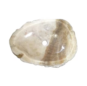 Natural Stone Hand Wash <b>Basin</b> and Sink Oval Traditional Design Easy Clean Dark Grey Custom Size for Bathroom & Kitchen - Product Image 2