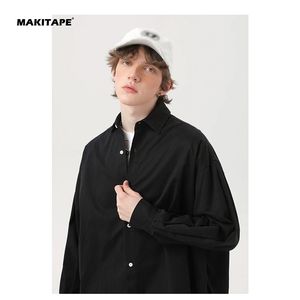 Veste universitaire en laine à double boutonnage ample pour homme BE01, logo personnalisé sur le devant, 100% coton respirant, écologique, streetwear - Product Image 3