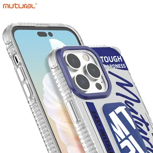 Mutura Best Seller IML Phone Case For IPhone15 Pro Max With Magnetic Suction Fold Kickstand Mobile Phone Case