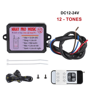 CNSPEED Nhay Pro Music 12V DC โมดูลสัญญาณเตือนภัยรถยนต์ 12 เสียง สำหรับใช้กับยานพาหนะ - Product Image 4
