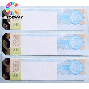 Haute qualité Échantillon gratuit Nouveau Design Papier Carte Coupon autocollant billet étiquette - Product Image 6