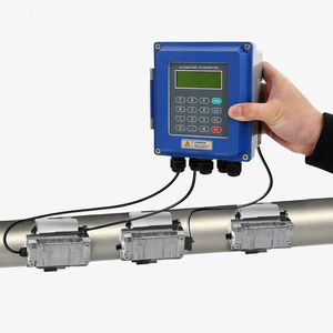 Water Wastewater Treatment <b>Clamp</b> on Inline <b>Pipe</b> High Precision Ultrasonic Flow Meter - Product Image 2