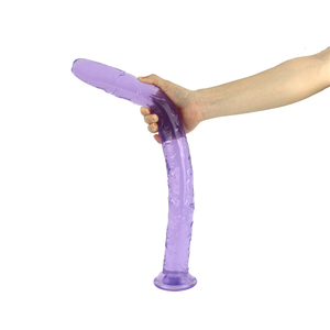 Scatola personalizzata gratuita-Super lungo realistico cinturino del pene su dildo con ventosa tazza di gelatina morbida per lesbiche G Spot Sex Toy - Product Image 5