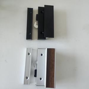 Juego de Manijas de <span class=keywords><strong>Puerta</strong></span> de Aleación de Aluminio Negro, Cerradura de Seguridad con Llave, Cerrojo de Entrada, Palanca de Giro e Inclinación, Cerradura de Embutir - Product Image 2