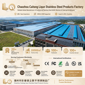 Kompor Buffet Persegi Panjang LQ <span class=keywords><strong>Flat</strong></span> Lid Putih 9L 201 Stainless Steel dengan Jendela Kaca, Gagang Putih, Dua Tempat Bahan Bakar - Product Image 6