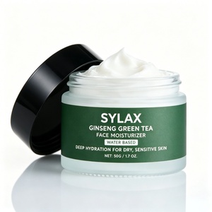 <span class=keywords><strong>Crema</strong></span> Hidratante Facial a Base de Agua con Ácido Hialurónico para Piel Seca/Sensible, <span class=keywords><strong>Crema</strong></span> Antienvejecimiento Orgánica con <span class=keywords><strong>Aloe</strong></span> <span class=keywords><strong>Vera</strong></span>, Té Verde y Ginseng - Product Image 3