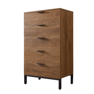 <span class=keywords><strong>Commode</strong></span> <span class=keywords><strong>moderne</strong></span> 2025 en promotion pour <span class=keywords><strong>chambre</strong></span> à <span class=keywords><strong>coucher</strong></span>, directement de l'usine, avec 5 tiroirs en bois et boîtier métallique pour rangement de vêtements - Product Image 1