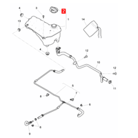 Bouchon de réservoir d'expansion du liquide de refroidissement du moteur 3W0121321A 3W0-121-321-A pour Bentley Flying Spur 2004-2019