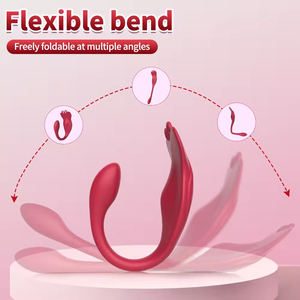 Vibradores para Parejas Rose, Masturbadores Femeninos, Estimulador de Punto G, Vibrador con Lengua, Tapón Anal Sexy, Recargable por USB - Product Image 3
