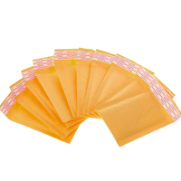 Sac postal en papier Kraft jaune à quantité minimale de commande basse enveloppe auto-scellante rembourrée à bulles étanche Poly fournitures d'expédition en vrac pochette d'emballage