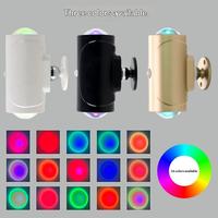 Lampe murale LED RGB à détection humaine rechargeable magnétique en ABS, éclairage d'ambiance moderne