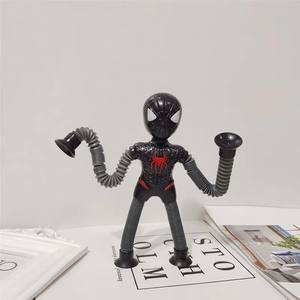 HY2 <span class=keywords><strong>Spot</strong></span> Flexible Bendable Spidermans Kids Distorted Deformation Doll Light up Suction Cup Spidermans Toys - Product Image 6