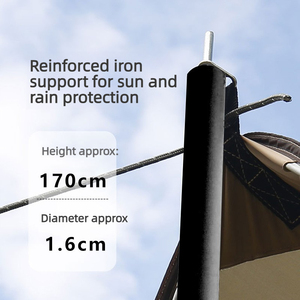 High Quality Wholesale <b>tent</b> support pole iron pipe baked paint outdoor portable folding hall pole <b>canopy</b> thickened 1.7 meters - Product Image 2