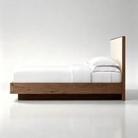 Tête de lit capitonnée en tissu de luxe sur mesure pour lits King et Queen, idéale pour les détaillants de meubles