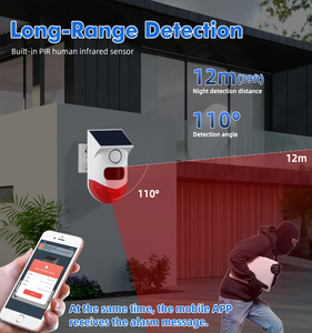 Nuevo Sensor de <span class=keywords><strong>Movimiento</strong></span> PIR Solar con WiFi Tuya, Alarma Inalámbrica Inteligente con Sirena Estroboscópica, <span class=keywords><strong>Detector</strong></span> de <span class=keywords><strong>Movimiento</strong></span> Compatible con Smart Life, Portátil - Product Image 5