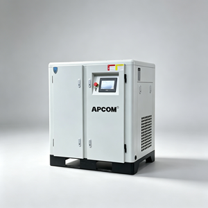 เครื่องอัดอากาศแบบสกรู APCOM สำหรับอุตสาหกรรม  หล่อลื่นด้วยน้ำ ไม่ใช้น้ำมัน 15 กิโลวัตต์  แบบเงียบ ประหยัดพลังงาน พร้อมระบบ VSD สำหรับงานทางการแพทย์และอาหาร - Product Image 3