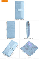 Dompet kulit PU wanita, dompet ritsleting ramping kecil, tempat kartu lipat dua dengan pola geometris, panjang pendek, poliester berjajar