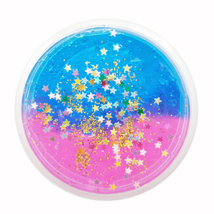 Pâte à modeler transparente en cristal coloré, série Espace Galaxie, avec des fibres multiples, en PVA, non collante, pour le bricolage et la relaxation - Product Image 3