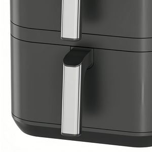 Friteuse à air double panier 2026, 11L, 2800W, contrôle numérique, minuterie 0-60 min, 200 ° Poignée en acier inoxydable sans huile avec contrôle de température C - Product Image 3