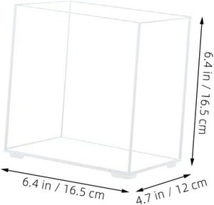 Acquario Rettangolare Trasparente in Acrilico per Decorazione da Scrivania, per Pesci <span class=keywords><strong>e</strong></span> Accessorio Elegante - Product Image 6