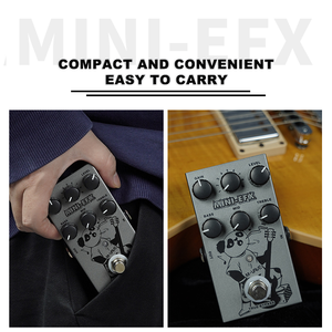 Pédale d'Effets de Guitare Unique MINI-EFX M-VAVE True Bypass Overdrive Distortion Boîtier Métallique Pédale Multi-effets pour Guitare - Product Image 4
