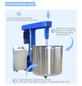 Hydraulique levage haut cisaillement encre revêtement colorant adhésif émulsion <span class=keywords><strong>vernis</strong></span> peinture Latex peinture homogénéisateur haute vitesse distributeur mélangeur - Product Image 4