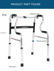 <span class=keywords><strong>Andador</strong></span> ortopédico de equipo de rehabilitación médica de salud plegable <span class=keywords><strong>para</strong></span> <span class=keywords><strong>adultos</strong></span> de doble curva ligero - Product Image 2
