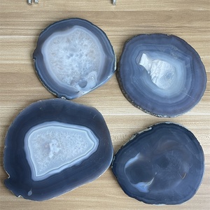 Natural <strong>Agate</strong> Coaster <strong>Agate</strong> <strong>Slice</strong> With Display <strong>Stand</strong> Wholesale Price - Product Image 5