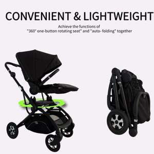 En1888 Xe đẩy em bé sang trọng chất lượng tốt có thể gập lại vận chuyển thiết kế mới pram cho trẻ sơ sinh lên đến 3 năm giá rẻ bán buôn - Product Image 6