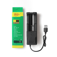 Chargeur de batterie USB intelligent à fente unique pour batteries rechargeables 18650, 26650, 14500 avec fonction d'arrêt automatique et utilisation pour appareil photo