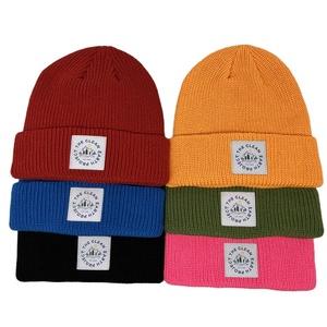 Hiver Femmes Hommes <span class=keywords><strong>Cachemire</strong></span> Laine Tricoté Bonnets Skully Logo Personnalisé Uni Bonnets en Tricot Personnalisé - Product Image 6