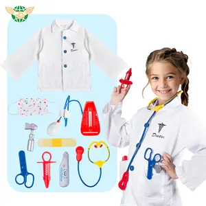 Classic Doctor Cosplay Toys Set Doctor Nurse Costume Party Occupational Doctor Pretend Play for Boys and Girls Toys