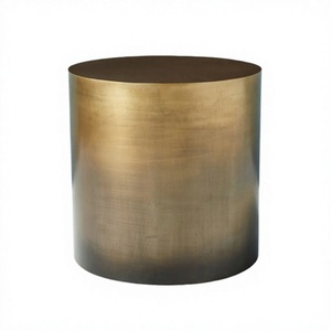 Pot de fleurs en métal couleur or, de qualité supérieure, de forme ronde, décoratif, pour hôtels et restaurants. - Product Image 1