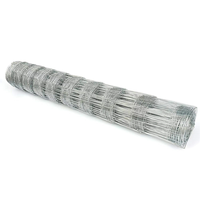 Grillage de clôture agricole en fil d'acier galvanisé à nœuds fixes, tissage simple, pliable et personnalisable pour moutons, cerfs et bétail