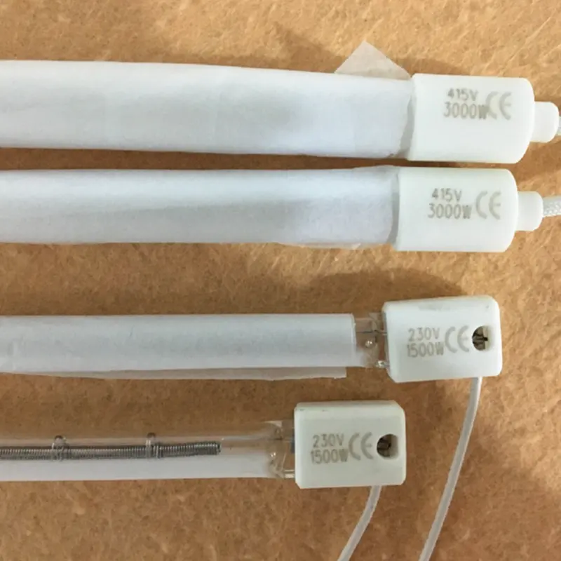 라미네이팅 기계용 IR 단파 방사기 복사 석영 할로겐 적외선 가열 램프
