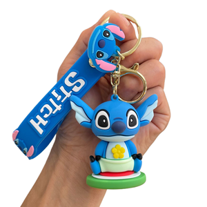 <span class=keywords><strong>Science</strong></span>-<span class=keywords><strong>fiction</strong></span> film d'animation Lilo & Stitch jouet porte-clés en gros PVC <span class=keywords><strong>Anime</strong></span> porte-clés accessoires mignon poupée petit cadeau pendentif - Product Image 2