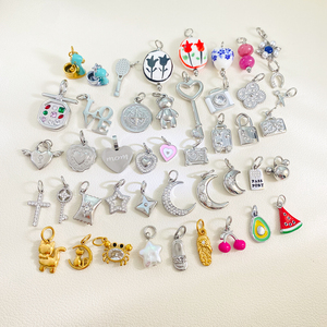 <span class=keywords><strong>Ciondoli</strong></span> in Vari Stili per Creazione di Gioielli, Charm Personalizzati Impermeabili per Borse, Charm in Acciaio Inossidabile all'Ingrosso - Product Image 3