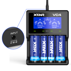 เครื่องชาร์จ<span class=keywords><strong>แบ</strong></span><span class=keywords><strong>ต</strong></span>เตอรี่ลิเธียมไอออน 18650 Speedy Charger XTAR VC4 21700 - Product Image 1