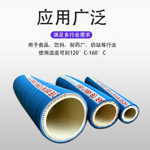 Tuyaux en caoutchouc de qualité alimentaire résistants aux hautes températures avec renfort en tissu pour le transport de boissons et d'eau dans les usines alimentaires - Product Image 4