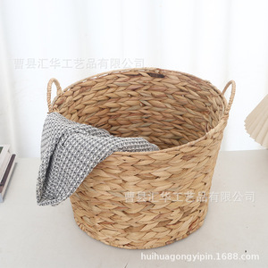 In stock balcony laundry <b>basket</b>, gourd grass woven clothes <b>storage</b> <b>basket</b>, multi-functional universal <b>storage</b> <b>basket</b> - Product Image 1