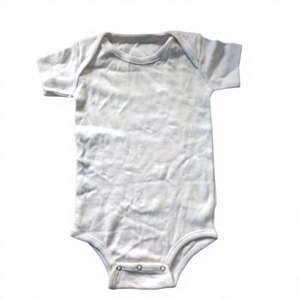 Barboteuse pour bébé 100% coton, tenue unisexe à manches longues, sans marque, uni, de bonne qualité, grenouillère pour nourrisson, body - Product Image 1