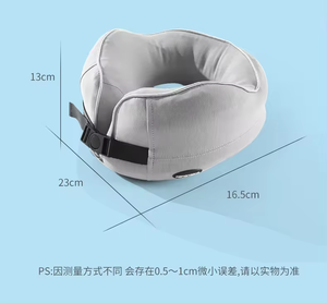 5D Ergonomic <b>Memory</b> <b>Foam</b> Travel Neck Pillow - 360° Full Cervical Support Airplane Pillow with Storage Bag - Product Image 4